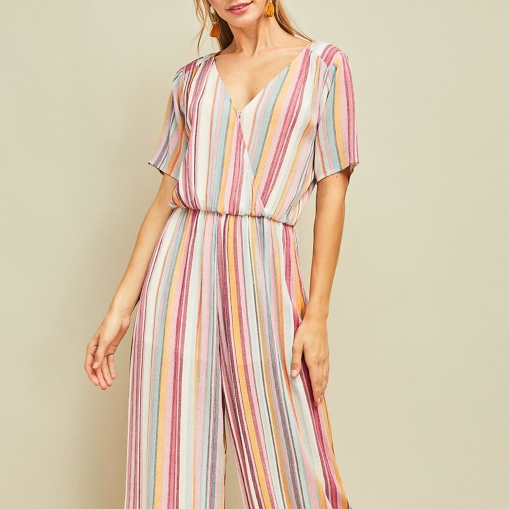 Entro Jumpsuit Multicolored Stripes